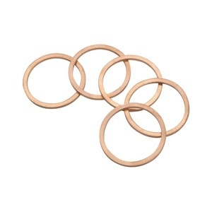 Bag of 5 x copper rings
